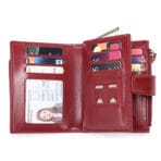 Cartera Fina Mujer RFID de Piel